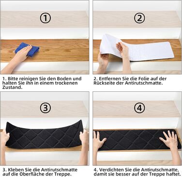 Нековзні килимки для сходів, 15 шт. , самоклеючі сходинки, коричневий прямокутний килимок для сходів, захисні килимки для сходів для приміщень/вулиць для дітей, людей похилого віку та домашніх тварин, 20 x 65 см