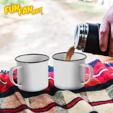 Набір емальованих чашок об&39ємом 350 мл для кави/чаю/гарячих/холодних напоїв, ретро/вінтажний дизайн, ідеально підходять для кемпінгу, пікніків або подорожей. Легкі, портативні та багаторазові (білий із зеленим, набір з 4 шт. ). Білий із зеленим, набір з