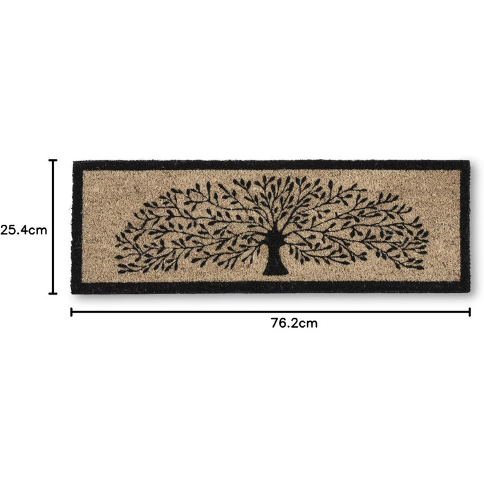 Килимок для балкону з бордюром з кокосового волокна Abbott Collection &quotДерево життя&quot