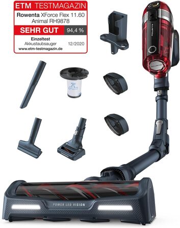 Акумуляторний пилосос Rowenta X-Force Flex 11.60 Догляд за домашніми тваринами RH9878WO Потужність всмоктування 130 Вт Акумуляторн