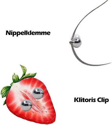 Набір BDSMYEE для стимуляції грудей та клітора, регульовані магнітні кліпси для сосків з шкіряною ланцюжковою підвіскою