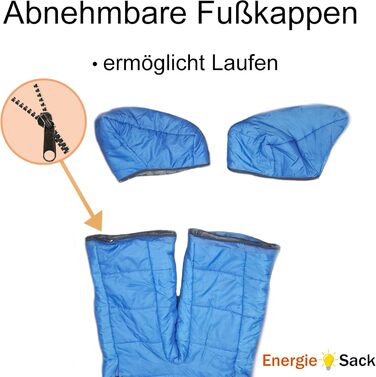 Портативний спальний мішок з ручками та ногами, підходить для використання в приміщенні та на вулиці, водовідштовхувальний для активного відпочинку, із застібками-блискавками для рук та ніг, для кемпінгу та підготовки.