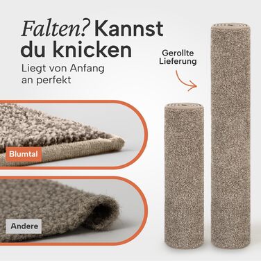 Килимок для дверей Blumtal 50x80 см - Килимок для бруду з мікрофібри з водонепроникною підкладкою з TPR - Нековзний килимок для дверей для приміщень - Високопродуктивний килимок для бруду з мікрофібри - Бежевий килимок для дверей 50 x 80 см (прямокутний)