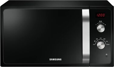 Мікрохвильова піч Samsung MS23F300EEK/ET, швидке та рівномірне розморожування, 23 л (800 Вт) одномісна