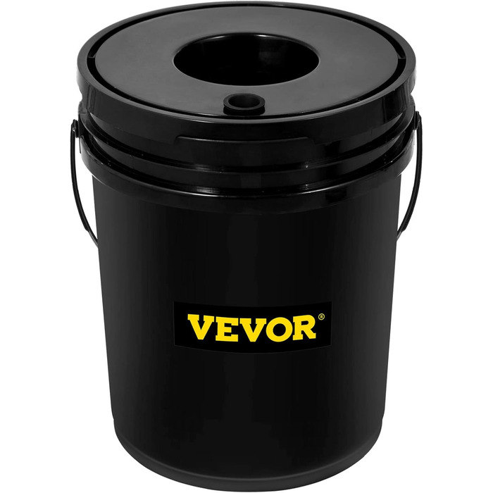 Гідропонна система вирощування, глибоководна культура 5 галонів 8 відер, система DWC з повітряним насосом, повітряними каменями та індикатором рівня води для листових овочів