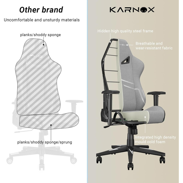 Ігрове крісло з ергономічною тканиною для дорослих, офісне крісло з високою спинкою, обертове робоче крісло, спортивне крісло з підголівником та поперековою опорою для підлітків, сріблясто-сіре, 54,5x50x132 см