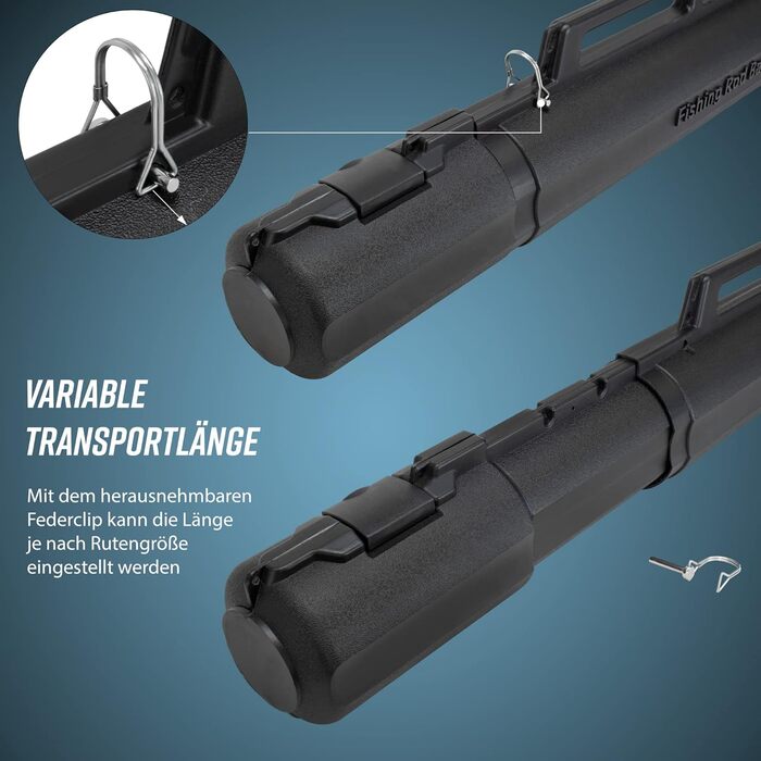 Телескопічна транспортувальна труба для вудок 160-220 см Твердий кейс для вудок, футляр для вудок, транспортувальна труба для вудок