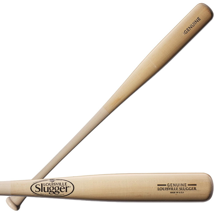 Бейсбольна бита Louisville Slugger Real Mix, нефарбована, натуральна, прозора, 33 фути