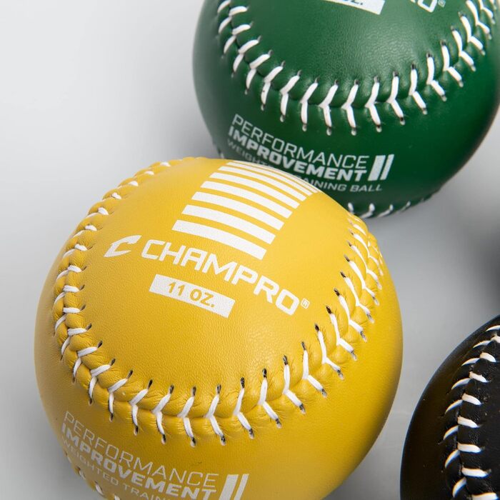 Тренувальні софтболки Champro, набір з 4 шт. (зелений/жовтий/чорний/синій, 30,5 см)