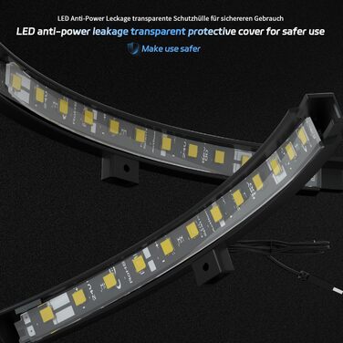 Підсвічування для мішні для дартсу CyeeLife для сталевої мішні, чорне світлодіодне підсвічування мішні для дартсу 360