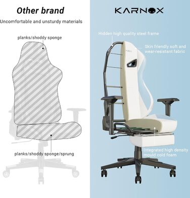 Ергономічне ігрове крісло зі штучної шкіри з підставкою для ніг для дорослих, офісне крісло з високою спинкою, ігрове крісло з регульованою висотою, підголівник та поперекова опора для дівчат, біле, 60x53x132 см