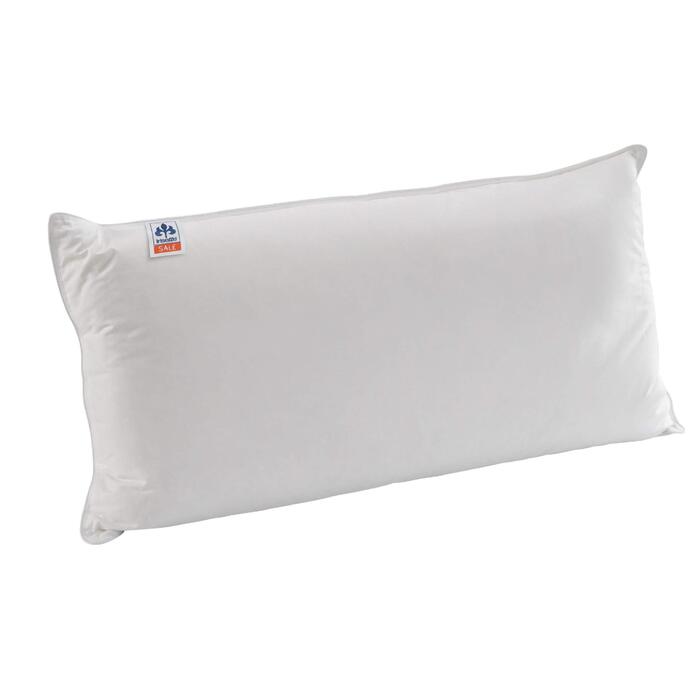 Трикамерна подушка Irisette для шиї Theo з серцевиною з віскозної піни та чохлом з найтоншого атласу Mako, 40 x 80 см, біла, (1 упаковка) білий