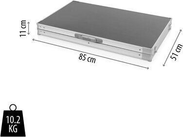 Кухня для кемпінгу Campart Toledo Легко складається 2 відділення з 3 полицями кожне 4 регульовані ніжки Антрацит KI-0758, задня, чорна 6 полиць чорного кольору