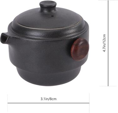 Набір для чаювання Кунг-Фу з кераміки, портативний, з кришкою та ситечком ідеальний вибір для любителів чаю в дорозі