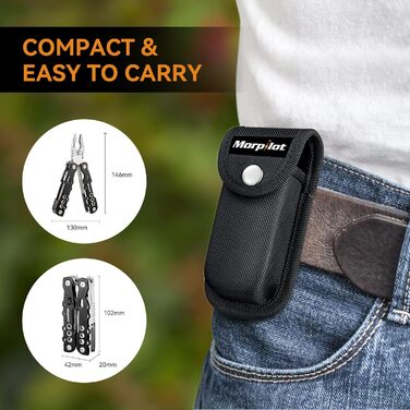 Мультитул morpilot, складні багатофункціональні плоскогубці з нержавіючої сталі 25 в 1, мультитул, мультитул як різак, відкривачка