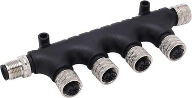 Багатопортовий Т-конектор NMEA 2000, 4-портовий багатопортовий Т-конектор NMEA 2000, 5-контактний магістральний кабель, 4-портовий багатопортовий T-кінцевий термінал для lowrance мереж