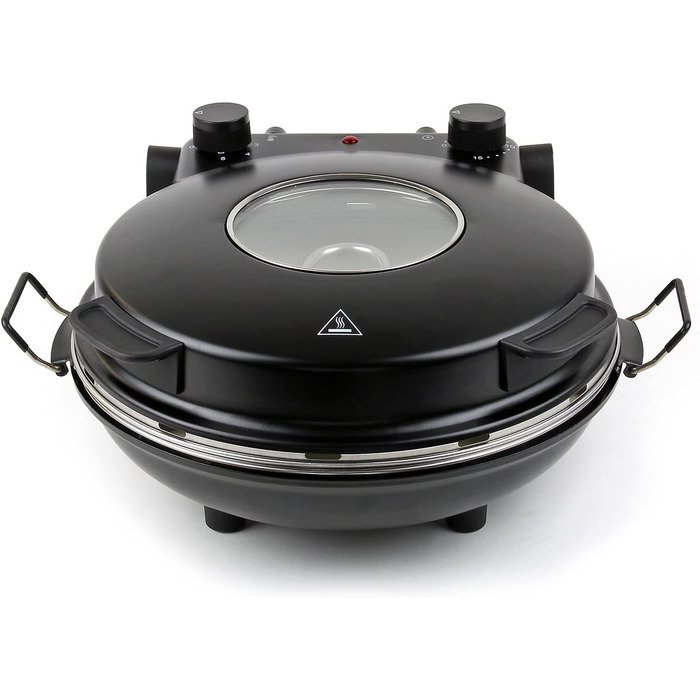 Піцайола зі стільницею з керамічного каменю Ø32 см і оглядовим вікном, два нагрівальні елементи max. 400C, з таймером