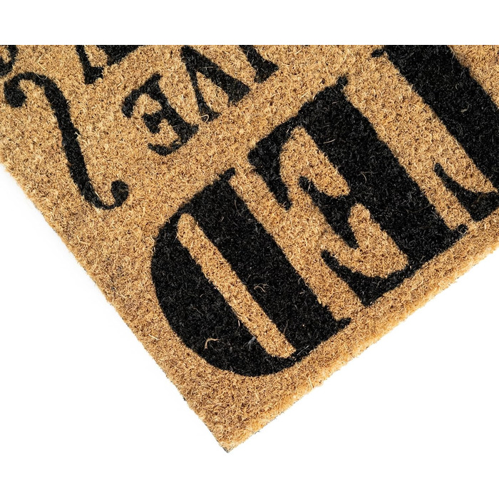 Килимок для дверей із ігрового контенту One Piece Wanted для Netflix, коричнево-чорний, виготовлений з кокосового волокна, ПВХ-підкладка. Різнокольоровий.