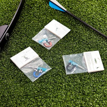 Набір D-петель Mudder для складного лука (3 шт.) — металеві D-петлі + 3 викрутки