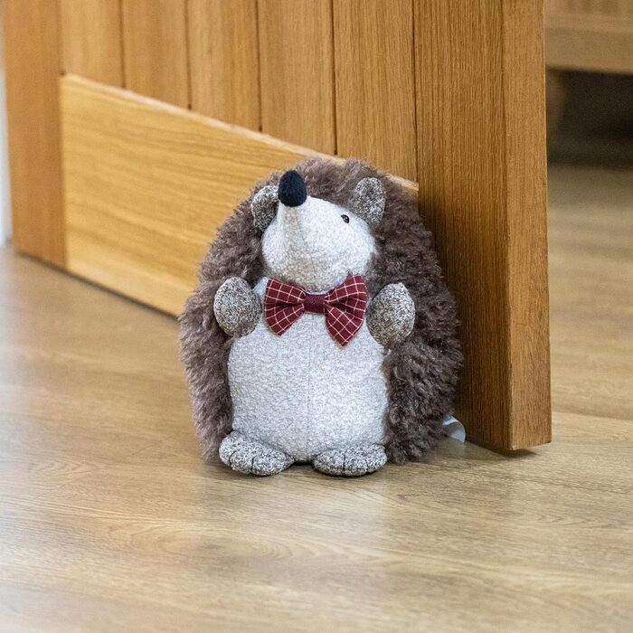 Дверний обмежувач Benross, обтяжений, декоративна тварина / осіння прикраса для дому, м'який, пухнастий і милий дизайн (їжачок)