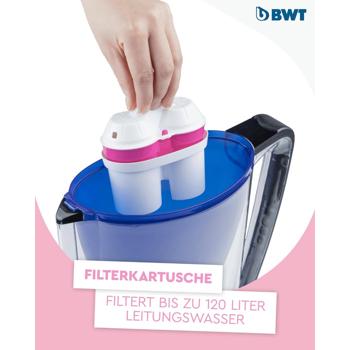 Включає фільтр з 1 картриджем магнієвого фільтра Фільтр для води питної води Фільтри від накипу, хлору, свинцю та міді, темно-сині