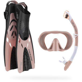 Набір для підводного плавання Cressi Musa Explorer Set, розмір S/M, рожеве золото