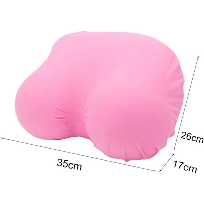 Подушка для грудей з піни з ефектом пам&39яті, подушка для шиї з повільним відскоком, м&39яка подушка для підтримки спини, подушка для шиї в спальні для чоловіків та жінок, (червоне вино)