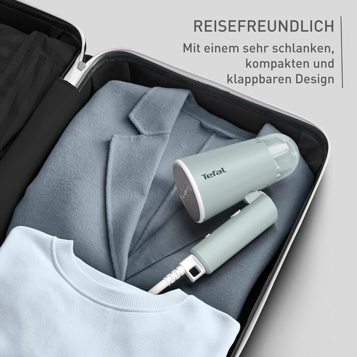 Парова щітка Tefal Origin Travel DT1034 Потужність подачі пари Складана Готова до використання за 25 секунд 20 г / хв Не потребує
