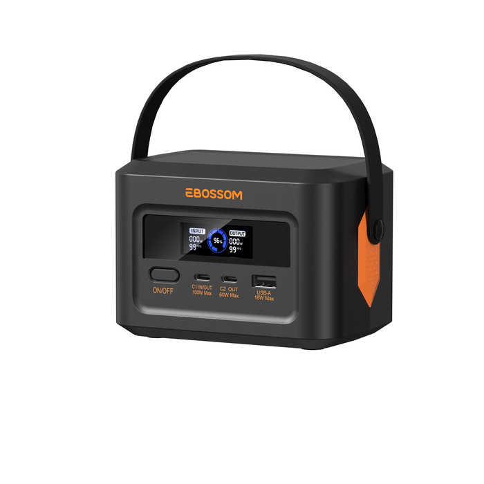 Портативна електростанція H100, сонячний генератор, портативний акумуляторний генератор з РК-дисплеєм. Швидка зарядка LiFePO4 акумулятора ємністю 99,2 Втгод, 3-портовий портативний резервний акумулятор потужністю 120 Вт, для автофургонів та як аварійний г