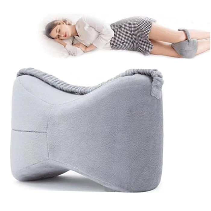 Подушка для ніг BLUEZY, подушка для колін для тих, хто спить на боці, подушка для колін з піни з ефектом пам&39яті, ортопедична подушка для колін для позиціонування подушок зі знімним та пральним чохлом A