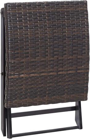 Табурет складний Poly Rattan Brown,45772