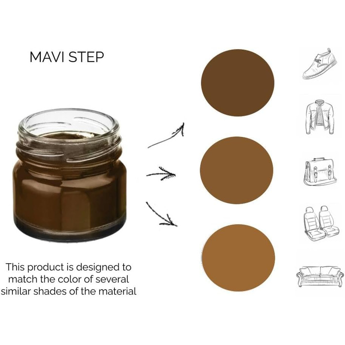 Набір для догляду за взуттям із замші та нубуку MAVI STEP Aurora - Розкішний набір для догляду за взуттям - 152 еспресо, 153 яєчна шкаралупа, один розмір