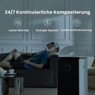 Перша в світі інтелектуальна машина для біокомпосту, постійний фільтр, справжнє компостування, Food Cycler, Become Organic Compost, електричний компостний контейнер, 19L Electric Composter Kitchen