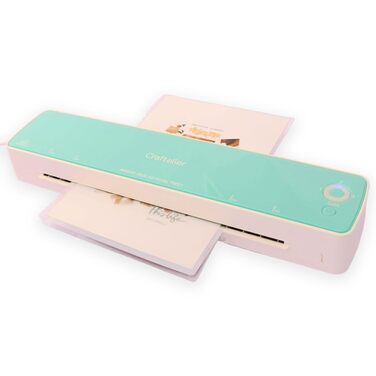 Гарячий та холодний ламінатор та аплікатор плівки Craftelier, для конвертів від 80 до 125 мікрон, для заклеювання документів розміром до 33 см, зручний у використанні в офісі, вдома чи в школі