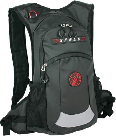 Рюкзак Bag Street "Speed", 42x25x14 см, Водонепроникний, Текстиль/ПВХ, Чорний матовий