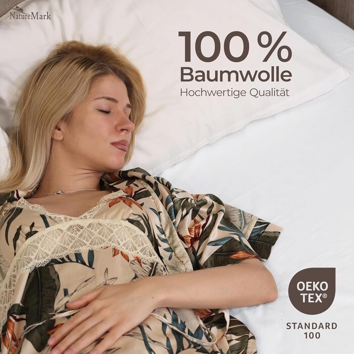 Простирадло Green Mark Textilen® 250 x 150 см, 100% ткана бавовна, біле