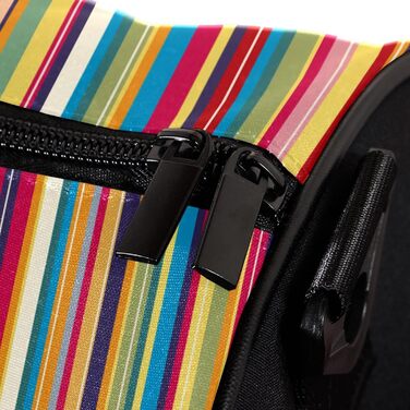Спортивна сумка, маленька дорожня сумка, сумка для шопінгу та йоги, з вінтажними кольоровими смугами, сумка для фітнесу на відкритому повітрі, ручна поклажа