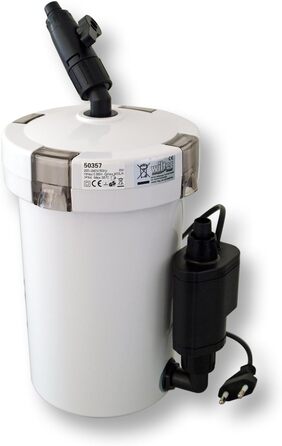 Зовнішній фільтр для акваріума SunSun HW-603B 400 л/год з 3 фільтрувальними губками та 1 фільтрувальним флісом, фільтрувальним матеріалом, фільтрувальним насосом