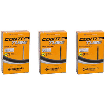 Велосипедні камери Continental Race з довгим вентилем, чорні, 28 (700c) x 20-25c, 80 мм