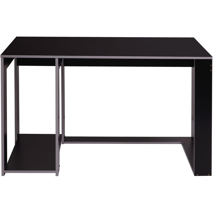 Письмовий стіл Mendler HWC-J26, комп&39ютерний стіл, офісний стіл, 120x60x76 см - чорно-сірий