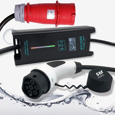 Зарядний пристрій 3-фазний 16А CEE штекер 11кВт Електромобіль Перемикач зарядного блоку Зарядний кабель Сумісний з GLE500e, E-Tron