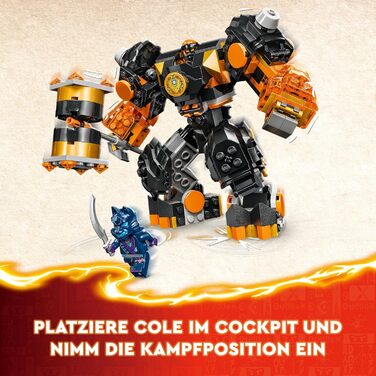 Конструктор LEGO Ninjago 71806, Земляний Мех Коула, 235 деталей