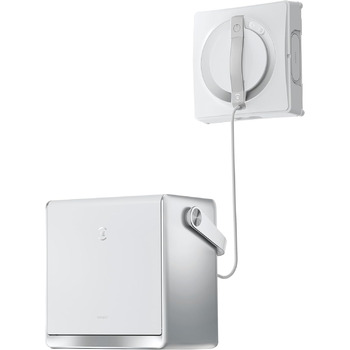 Робот для миття вікон з багатофункціональною станцією 6 в 1, вбудованим акумулятором 4500 мАг, режимом очищення країв, технологією