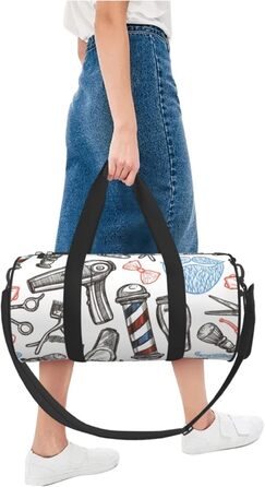 Спортивна сумка, дорожня сумка, сумка для фітнесу, сумка для перукарні, однотонний стиль, з принтом, сумка на ніч, чорна, універсальний розмір, сумка для подорожей