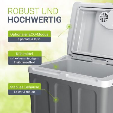 Електрична холодильна камера 40 літрів 12 В / 230 В для автомобіля, вантажівки, будинку на колесах, кемпінгу - міні-холодильник хо