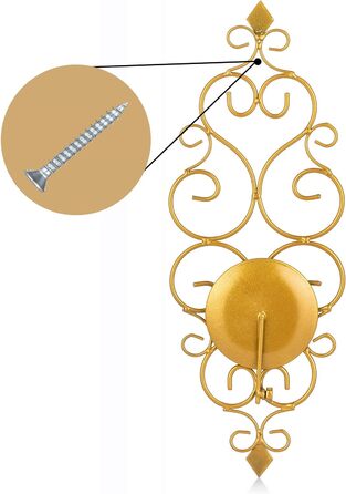 Настінний свічник настінний свічник настінний свічник свічник свічник з металу набір з 2, настінний тримач для свічок настінний тр