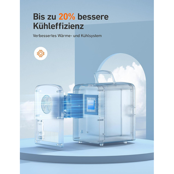 Міні-холодильник AstroAI 4 л, Маленький холодильник для косметики та напоїв, Міні-холодильники на 220В AC/12В DC для авто, офісів,