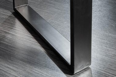 Обідній стіл invicta INTERIOR Design Iron Craft 140 см, мангове дерево, залізний промисловий дизайн, дерев&39яний стіл, конференц-стіл з масиву дерева