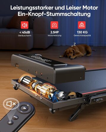 Домашня бігова доріжка з нахилом, біговий майданчик 4 в 1, складна бігова доріжка 12 км/год з нахилом, бігова доріжка 2,5 к.с. під стіл для дому та офісу, пульт дистанційного керування та додаток, кнопка вимкнення звуку