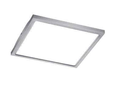 Стеля LED-світильник Trio, нержавіюча сталь, білий акрил, 30x30см, 622713007